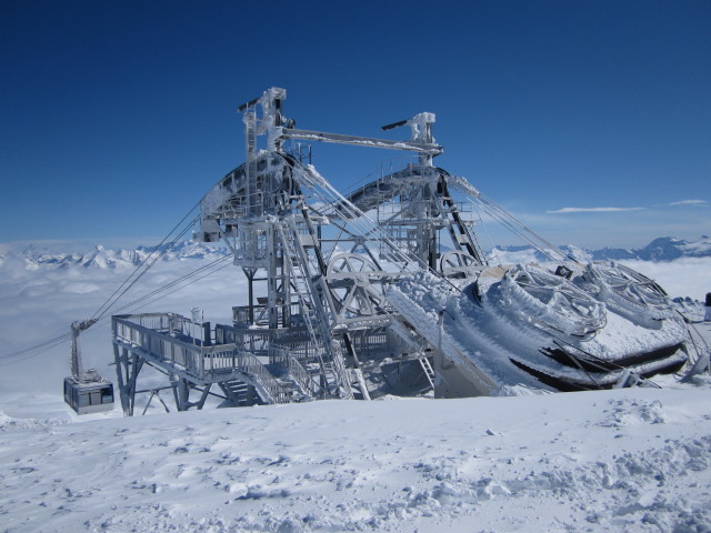 Bergstation der Telepherique Grande Motte, 3.456 m (8. M&auml;rz)