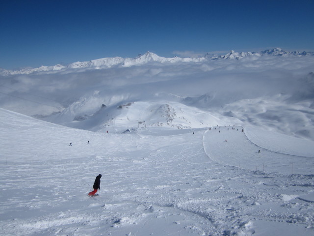 Markus neben der Piste Descente (8. M&auml;rz)