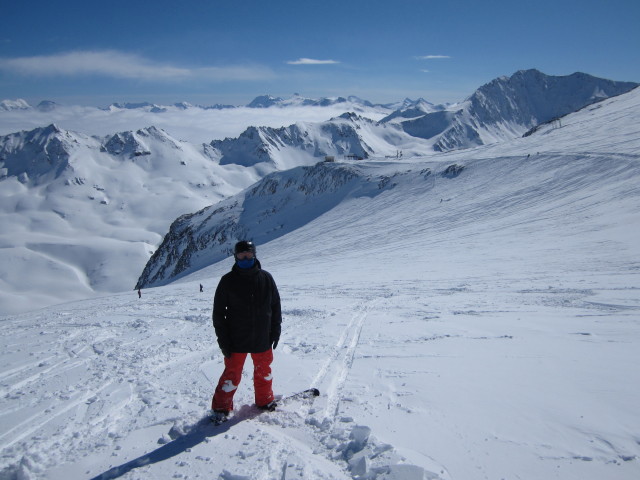 Markus am Glaciers de la Grande Motte (8. M&auml;rz)