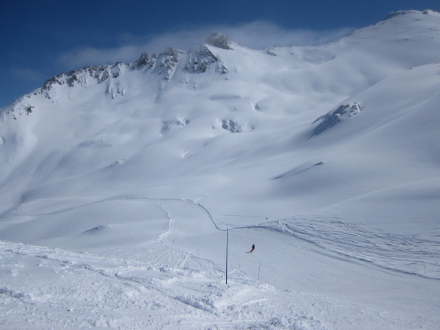 Markus auf der Piste Génépy (8. März)