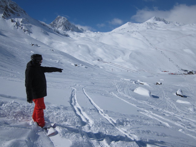 Markus neben der Piste Prariond (8. M&auml;rz)