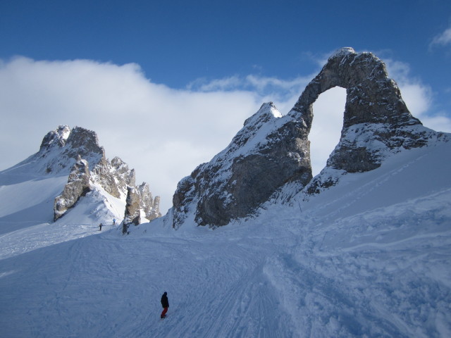 Markus auf der Piste Aiguille Perc&eacute;e (8. M&auml;rz)