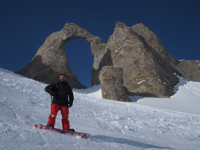Markus auf der Piste Aiguille Perc&eacute;e (8. M&auml;rz)