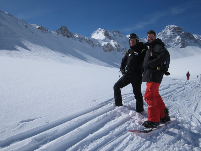 Ich und Markus im Vallon de la Sachette (9. M&auml;rz)