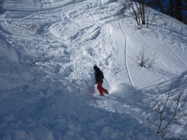 Markus neben der Piste Sache (9. M&auml;rz)