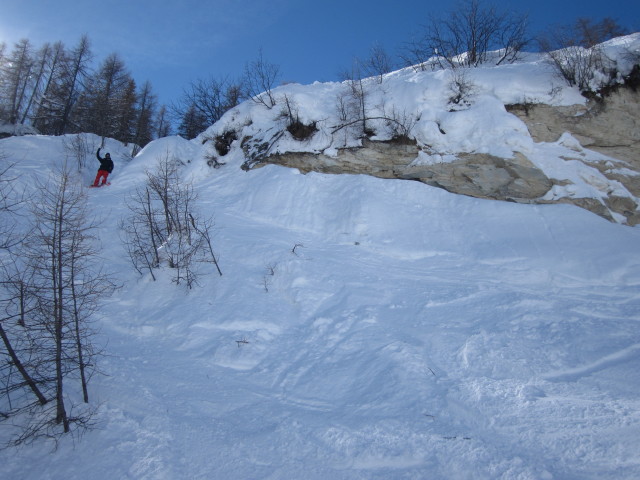 Markus neben der Piste Pavot (9. März)
