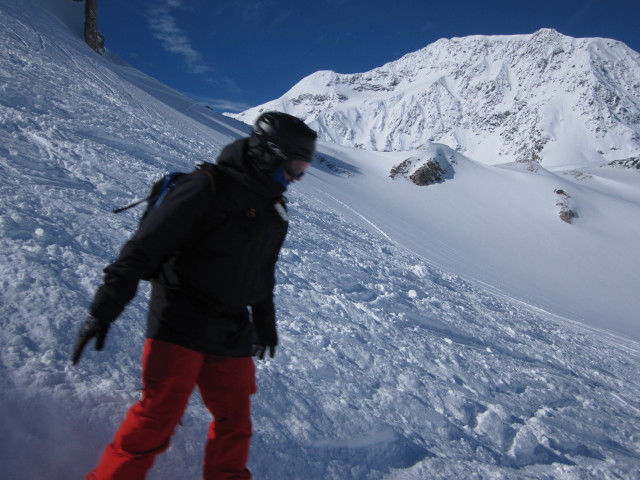 Markus neben der Piste Sache (9. M&auml;rz)
