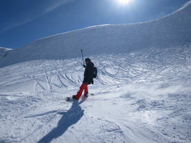 Markus neben der Piste Sache (9. M&auml;rz)