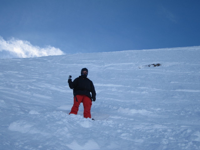 Markus neben der Piste Sache (9. M&auml;rz)
