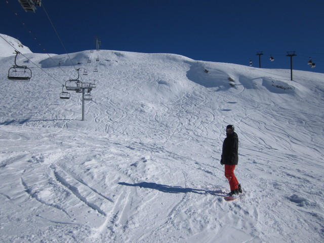 Markus neben der Piste Pyramides (10. M&auml;rz)