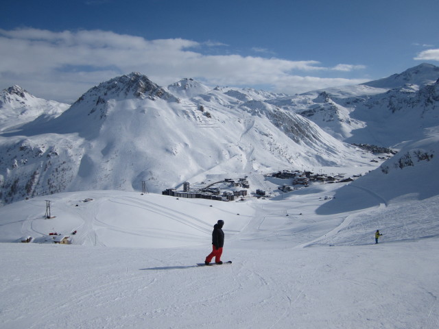 Markus auf der Piste Petit Col (11. März)