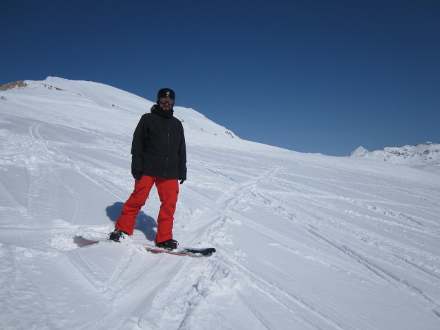 Markus auf der Montagne du Charvet (12. M&auml;rz)