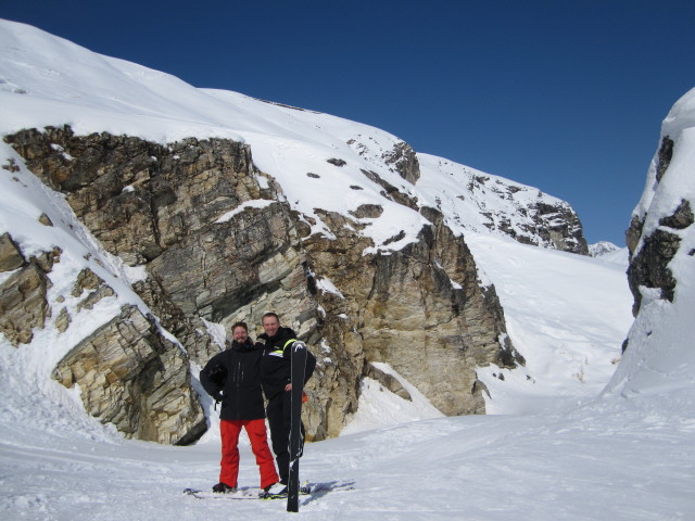 Markus und ich im Vallon de la Ruisseau (12. M&auml;rz)