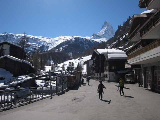 Anabel und Wolfgang in Zermatt, 1.614 m (19. M&auml;rz)