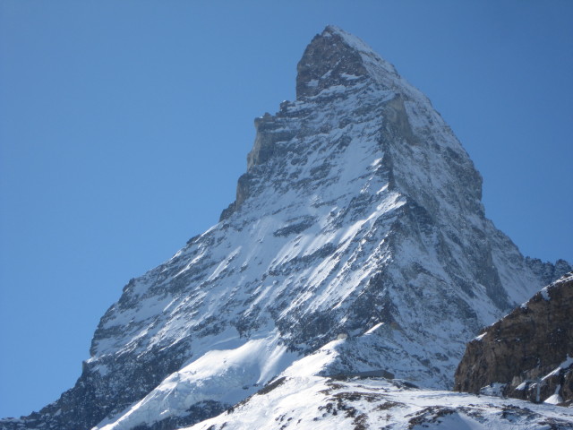 Matterhorn von der Station Schwarzsee aus (19. M&auml;rz)