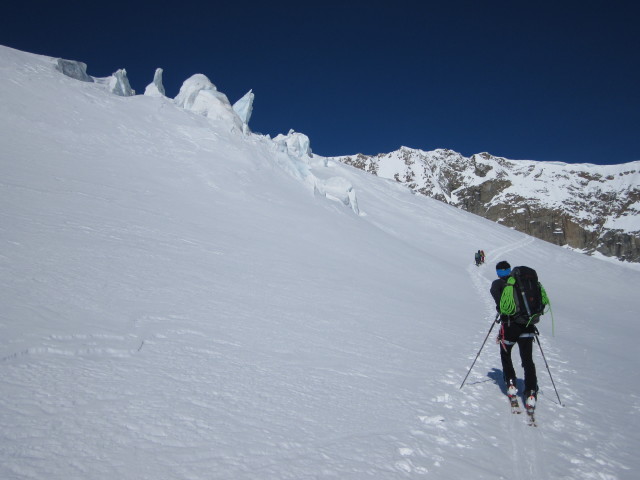 Erich, ?, Birgit und Rudolf am Stockjigletscher (20. M&auml;rz)