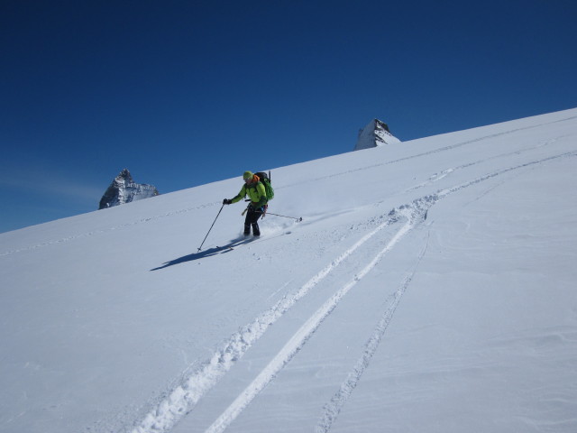 Rudolf zwischen Tete de Valpelline und Col de Valpelline (20. M&auml;rz)