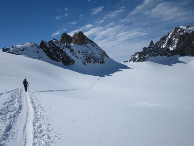 Anabel am Glacier du Mont Min&eacute; (20. M&auml;rz)
