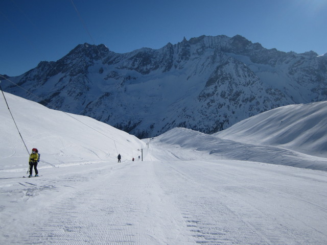 Anabel und Wolfgang im Téléski Les Fontanesses I (21. März)