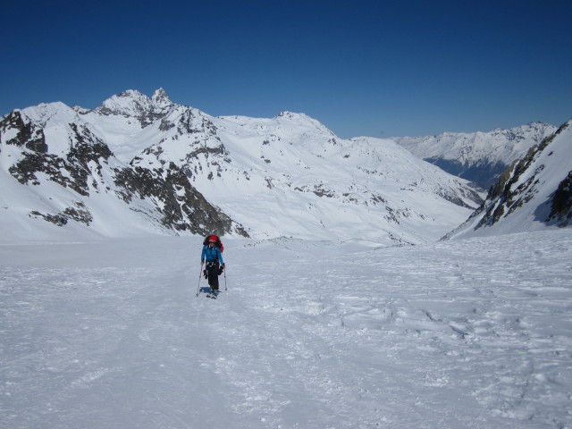 Anabel am Glacier de Pi&egrave;ce (21. M&auml;rz)