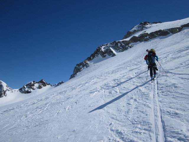 Wolfgang und Anabel am Glacier de Pièce (21. März)