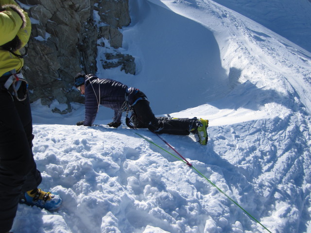 Wolfgang bei der Cabane des Vignettes, 3.160 m (21. M&auml;rz)