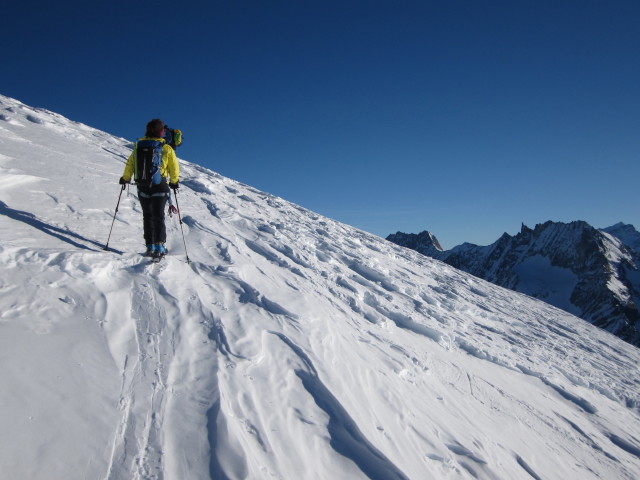 Anabel und Wolfgang zwischen Col des Vignettes und Pigne d'Arolla (22. M&auml;rz)