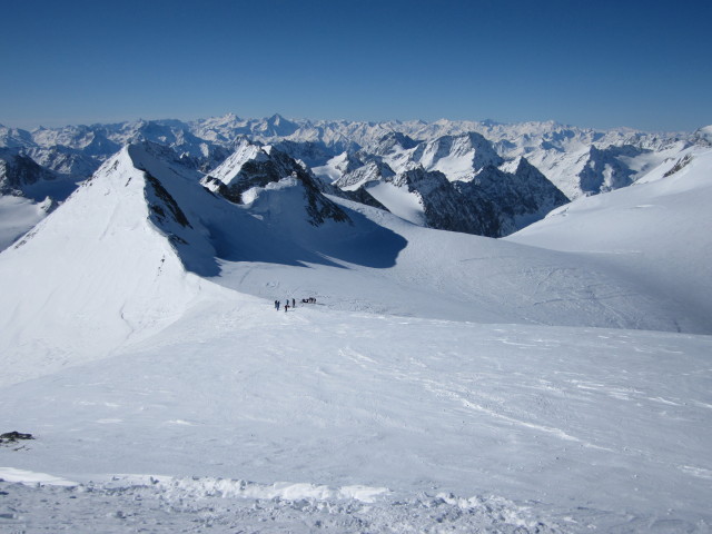 von der Pigne d'Arolla Richtung S&uuml;dwesten (22. M&auml;rz)
