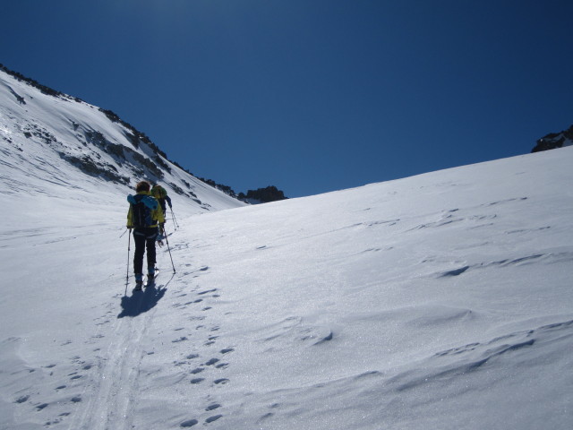 Anabel und Wolfgang am Glacier du Brenay (22. März)