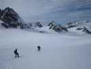 Anabel, Wolfgang und Herbert am Glacier du Mont Miné (20. März)