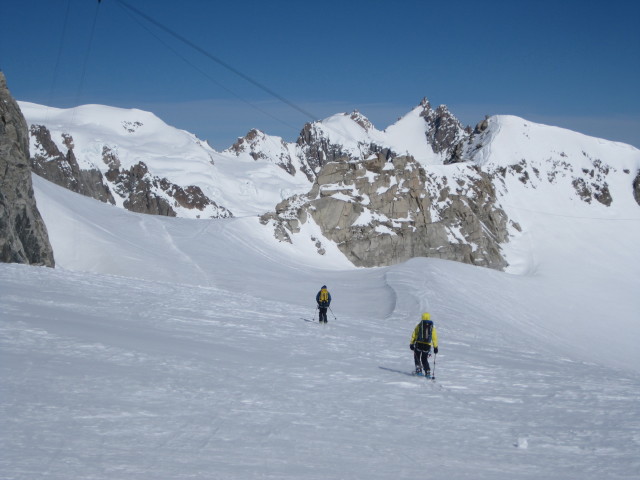 Wolfgang und Anabel am Glacier du G&eacute;ant