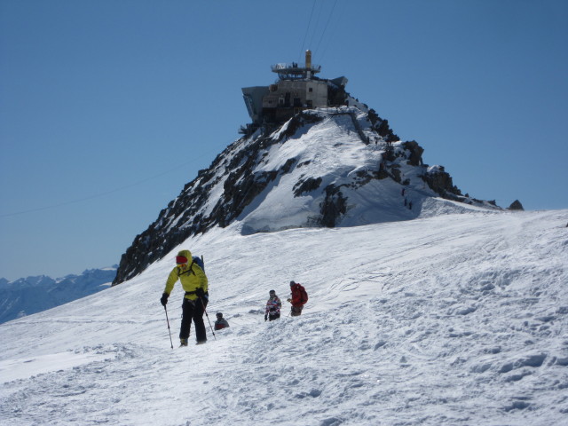 Anabel am Glacier du Géant