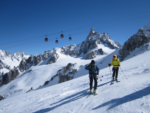 Wolfgang und Anabel am Glacier du G&eacute;ant