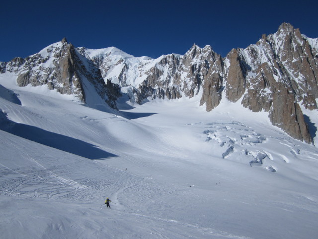Anabel und Wolfgang am Glacier du Géant