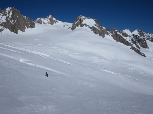 Wolfgang und Anabel am Glacier du G&eacute;ant