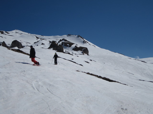 Markus und Stefan zwischen Piz Val Gronda und Fimbatal (12. Apr.)