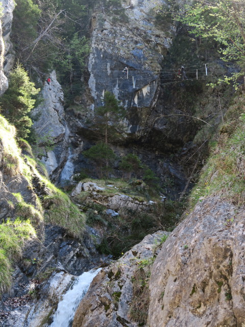 Klettersteig 'Wasserfall St. Anton im Montafon': Seilbr&uuml;cken