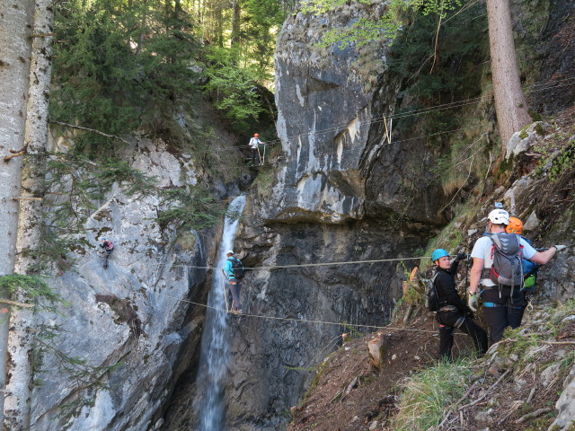 Klettersteig 'Wasserfall St. Anton im Montafon': Seilbr&uuml;cken