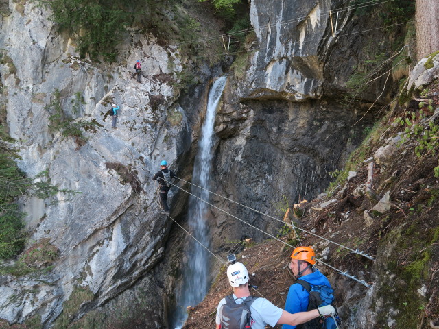 Klettersteig 'Wasserfall St. Anton im Montafon': Seilbr&uuml;cken