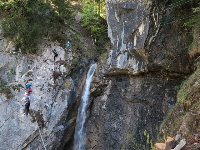Klettersteig 'Wasserfall St. Anton im Montafon': Seilbr&uuml;cken