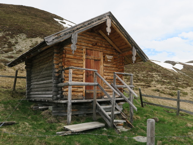 Unterstandh&uuml;tte Klingert&ouml;rl, 1.980 m (29. Mai)