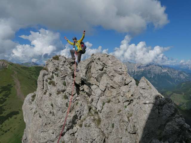 Fledermausgrat: Johanna in der 4. Seill&auml;nge (18. Juni)