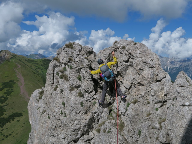 Fledermausgrat: Johanna in der 4. Seill&auml;nge (18. Juni)