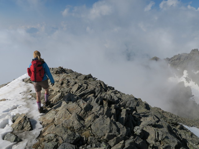 Evelyn zwischen Petzeck und Wangenitzseeh&uuml;tte (2. Juli)