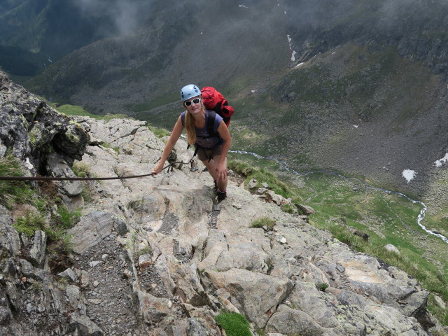Evelyn zwischen Petzeck und Wangenitzseeh&uuml;tte (2. Juli)