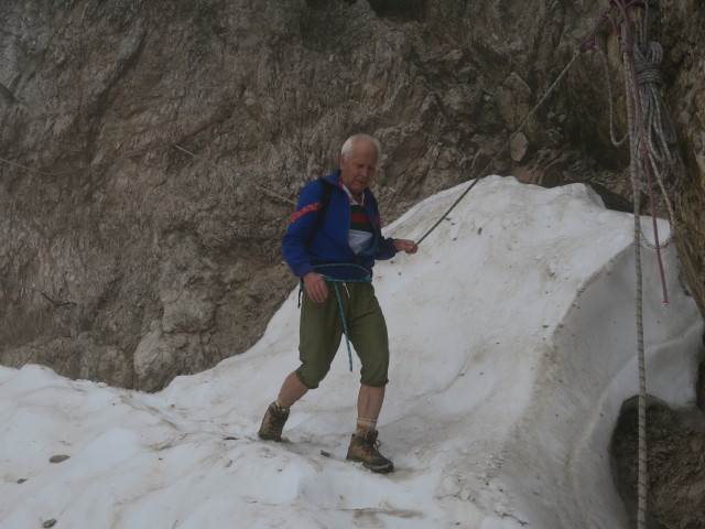 Innerkofler-Klettersteig: zwischen Abzweigung zur NNW-Kante und Gamsscharte