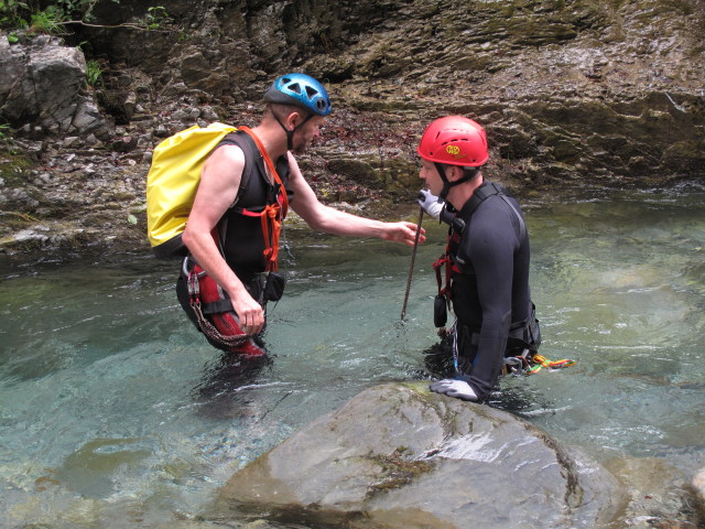 Helmut und Werner in der Mauthner Klamm