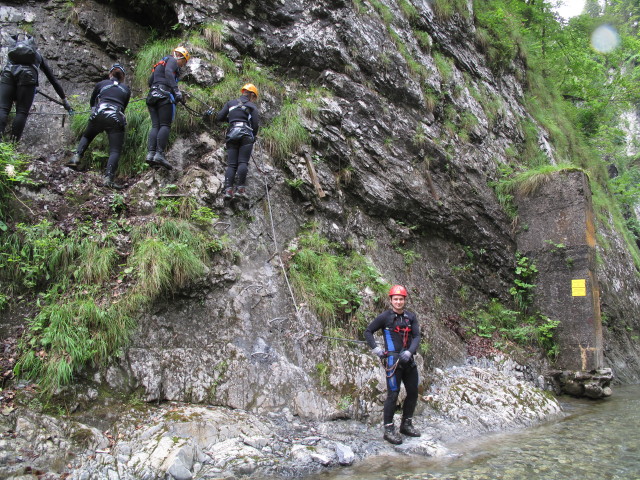 Klabauter-Klettersteig: Josef, Ursula, Marion, Hannelore und Werner