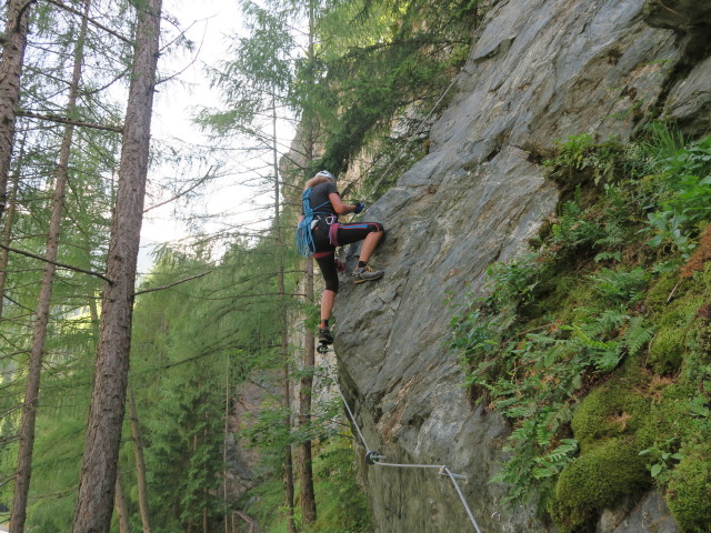 Klettersteig 'Burg Heinfels': Irmgard in der Variante