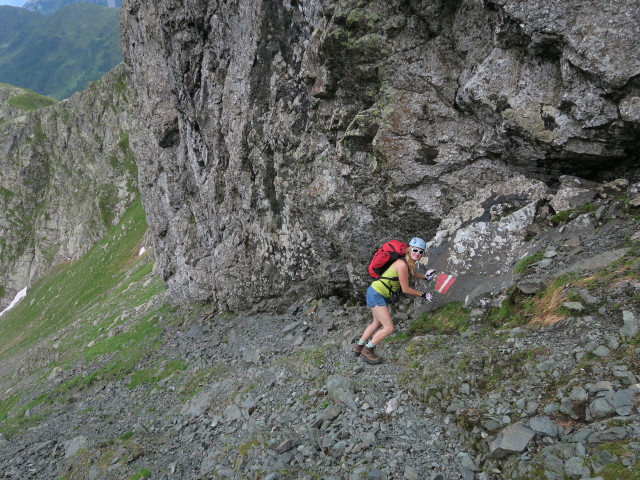 Evelyn zwischen Passo dell' Agnello und Karnischem H&ouml;henweg